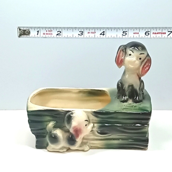 Vintage Shawnee pottery puppy dog planter. No flaws - Picture 7 of 7
